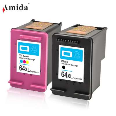 Amida 64XL 64 Ink Cartridge Re-manufactured Compatible Work with ENVY Photo 6252, 6255, 6258, 7155, 7158, 7164, 7855, 7858