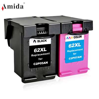 Amida 62 62XL Ink Cartridge Compatible for ENVY 5540 Officejet 200 250 258 5740 Printer